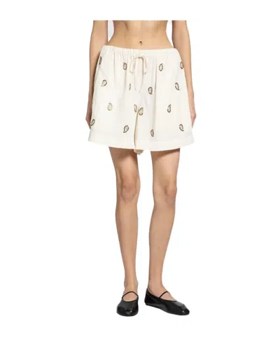 Polo Ralph Lauren Drawstring Shorts In White
