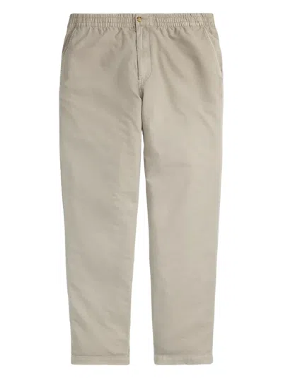 Polo Ralph Lauren Drawstring Straight-leg Trousers In Neutrals