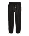 Polo Ralph Lauren Embroidered-logo Trousers In Black
