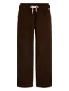 Polo Ralph Lauren Cotton-blend Jersey Wide-leg Track Pants In Brown