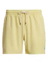 Polo Ralph Lauren Traveler Icon Logo Slim Fit Mid Swim Shorts In Gelb