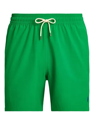 Polo Ralph Lauren 14.6 Cm Traveler Classic Swimming Trunk In Green