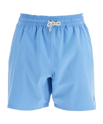 Polo Ralph Lauren Mens Traveler Two-slip-pockets Swim Shorts Harbor Island Blue Xl