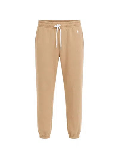 Polo Ralph Lauren Drawstring Track Pants In Brown