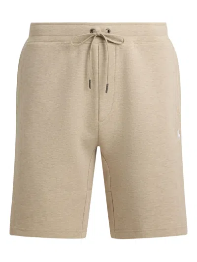 Polo Ralph Lauren Drawstring Track Shorts In Neutral