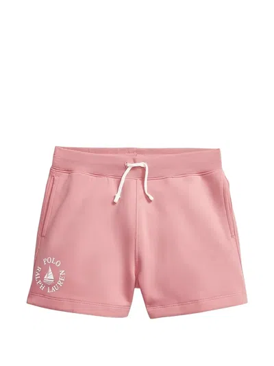Polo Ralph Lauren Kids' Drawstring Track Shorts In Pink