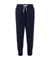 Polo Ralph Lauren Polo Pony Cotton-blend Track Trousers In Black