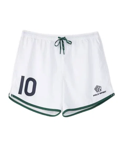 Polo Ralph Lauren Drawstring Uniform Shorts In White