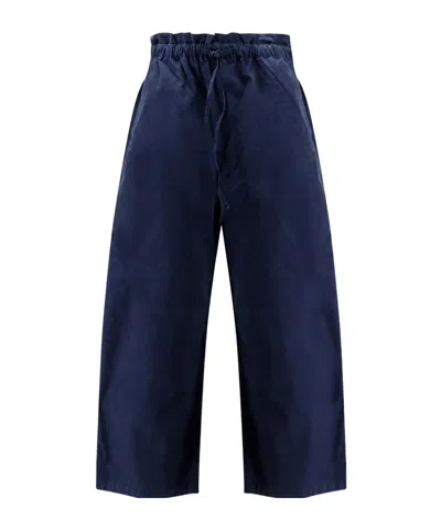 Polo Ralph Lauren Drawstring Wide-leg Trousers In Blue