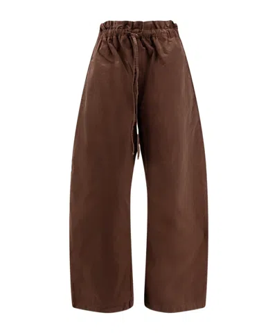 Polo Ralph Lauren Drawstring Wide-leg Trousers In Brown
