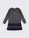 Polo Ralph Lauren Dress With Logo In Gray