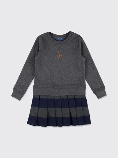 POLO RALPH LAUREN DRESS POLO RALPH LAUREN KIDS COLOR BLUE,H82092009