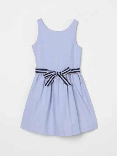 POLO RALPH LAUREN DRESS POLO RALPH LAUREN KIDS COLOR GNAWED BLUE,426580011