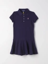 Polo Ralph Lauren Short-sleeve Polo Dress In Navy