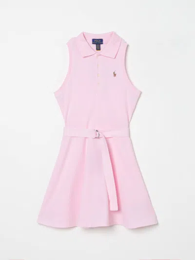POLO RALPH LAUREN DRESS POLO RALPH LAUREN KIDS COLOR PINK,g59444010