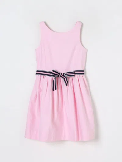 Polo Ralph Lauren Teen Girls Pale Pink Cotton Dress