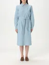 Polo Ralph Lauren Dress  Woman Color Blue In Blue