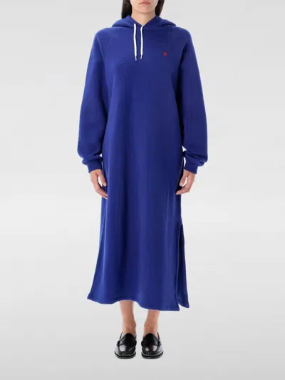 POLO RALPH LAUREN DRESS POLO RALPH LAUREN WOMAN COLOR BLUE,H28851009