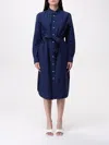 Polo Ralph Lauren Shirt Dress In Natural