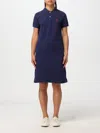 Polo Ralph Lauren Mini Logo Dress Blue In Navy