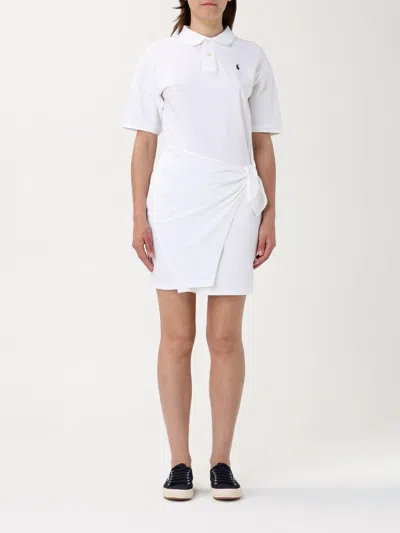 POLO RALPH LAUREN DRESS POLO RALPH LAUREN WOMAN COLOR WHITE,G86636001
