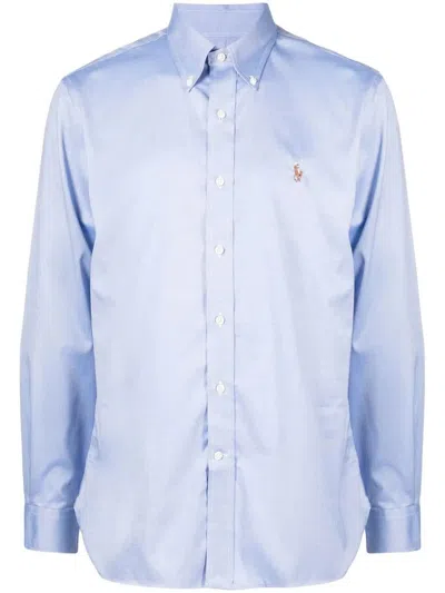 POLO RALPH LAUREN CLASSIC DRESS SHIRT LONG SLEEVE,712.870507.002 096 TRUE BLUE WHITE