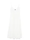Polo Ralph Lauren Broderie-anglaise Midi Dress In White