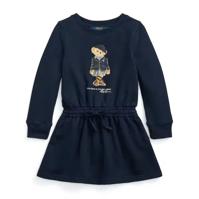 Polo Ralph Lauren Kids' Dress With Front Logo In Blu