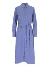 Polo Ralph Lauren Ashton Long Sleeve Tie Waist Shirtdress