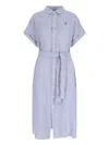 Polo Ralph Lauren Dress Waist Tie Striped Pattern