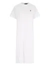 Polo Ralph Lauren Cotton Pique Polo Shirt Dress In White