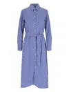 Polo Ralph Lauren Ashton Long Sleeve Tie Waist Shirtdress