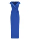Polo Ralph Lauren Maxi Sheath Dress In Blue