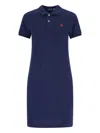 Polo Ralph Lauren Logo Mini Dress In Blue