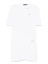 Polo Ralph Lauren Faux-wrap Skirt Polo Mini Dress In White