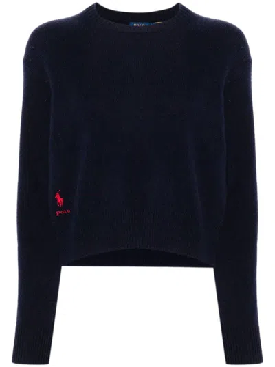 POLO RALPH LAUREN POLO RALPH LAUREN DROPPED SHOULDER WOOL SWEATER CLOTHING