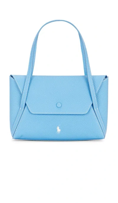 Polo Ralph Lauren Drum Pebble Envelope Wallet Small In Blue