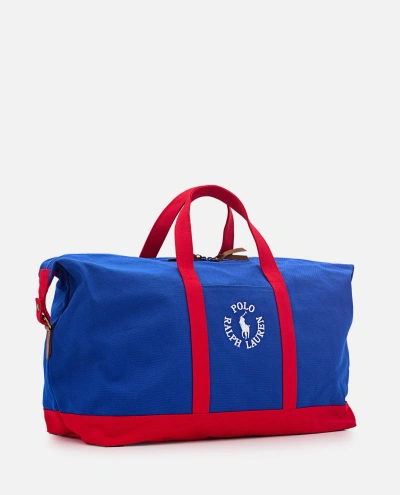 Polo Ralph Lauren Duffle Large Travel Bag In Blue