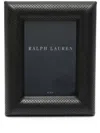 Polo Ralph Lauren Durham Leather Frame In Schwarz