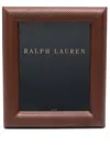Polo Ralph Lauren Durham Perforated Leather Photo Frame (20x25cm) In Brown