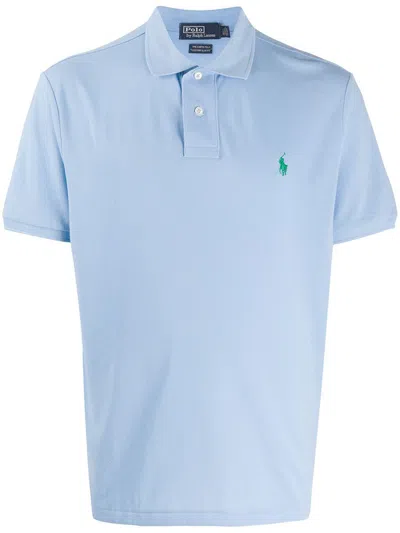 Polo Ralph Lauren Earth S/s Recycled Mesh Polo Clothing In Blue
