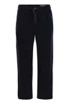 Polo Ralph Lauren Easy Pant Pleated 8w Corduroy Clothing In Blue