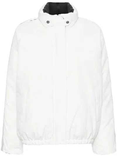 Polo Ralph Lauren Women's Scrubs Metallic Down Ski Jacket In Paper White