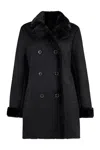 Polo Ralph Lauren Eco-sheepskin Coat In Black