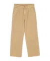 Polo Ralph Lauren Straight-leg Cotton Trousers In Nude