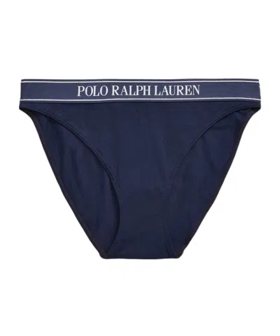 Polo Ralph Lauren Elastic Logo Briefs In Blue