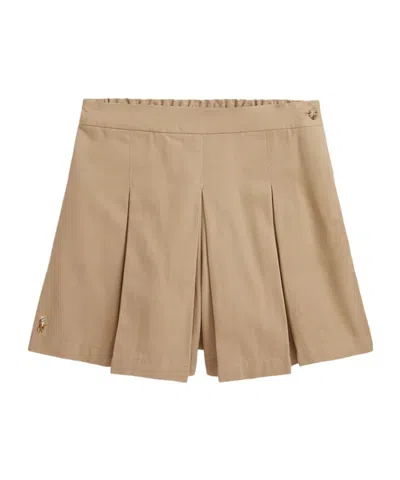 Polo Ralph Lauren Kids' Elastic Waist Skirt In Brown