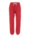 Polo Ralph Lauren Cotton Blend Joggers With Elastic Cuffs In Red