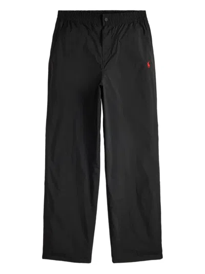 Polo Ralph Lauren Elastic-waist Trousers In Black