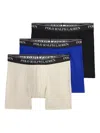 Polo Ralph Lauren Elastic-waistband Boxer Briefs Pack Of Three In Multi